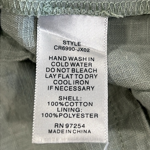 One Clothing Romper S Green Tie Knot Front Cotton Boho Stretch Casual Resortwear - Picture 10 of 10